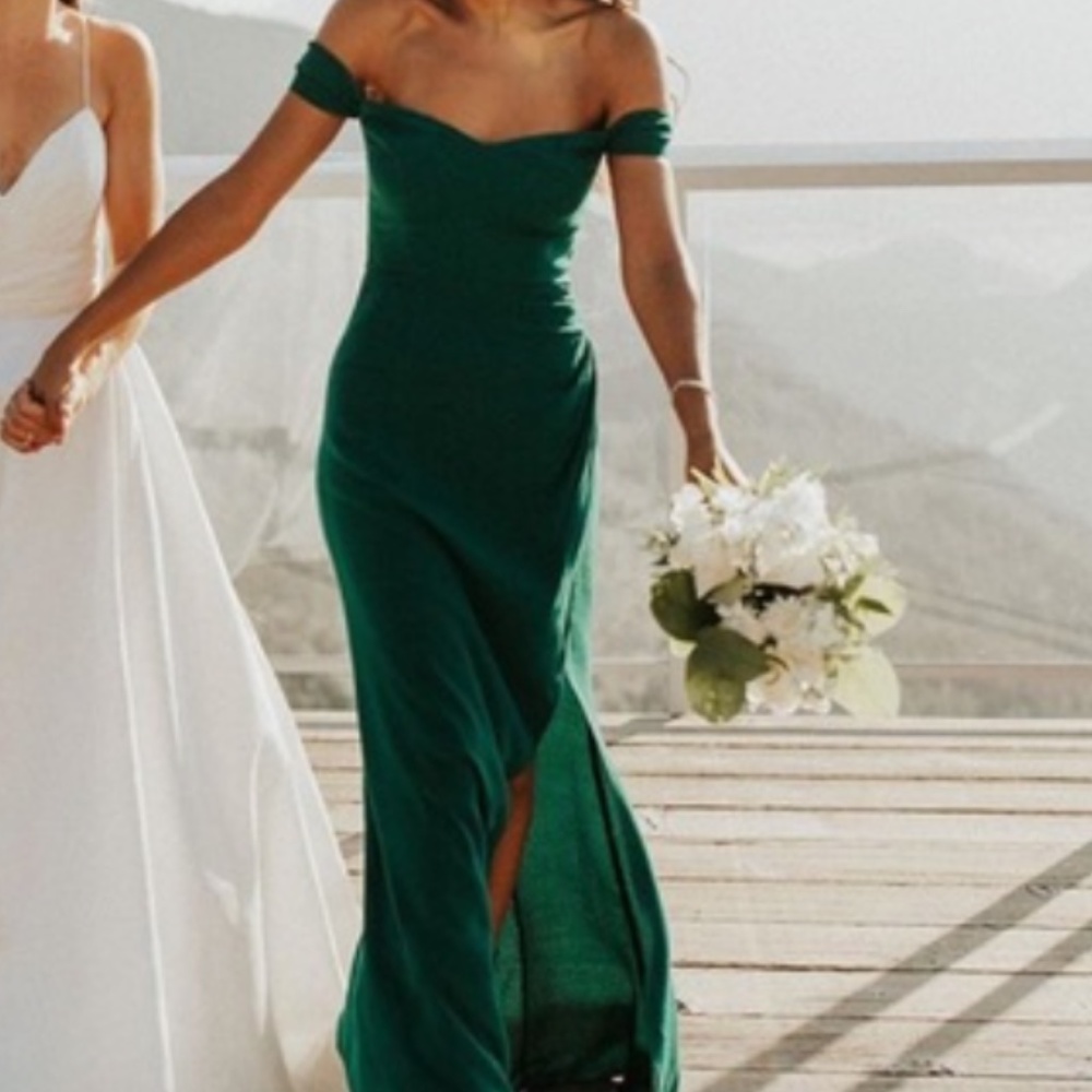 Never Worn, Green Reformation "Marilyn" Dress (size 6)